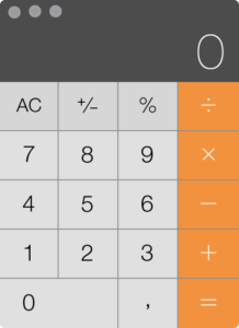 Taschenrechner auf dem Mac: Einfache Version