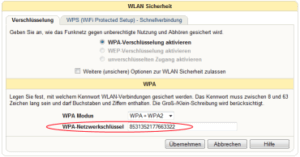 WLAN-Schluessel mit Fritzbox ermitteln