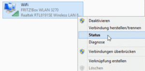 Windows 8.1 Netzwerkstatus