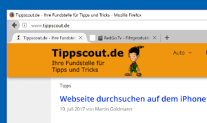 Firefox Tabs unter die Adressleiste verschieben