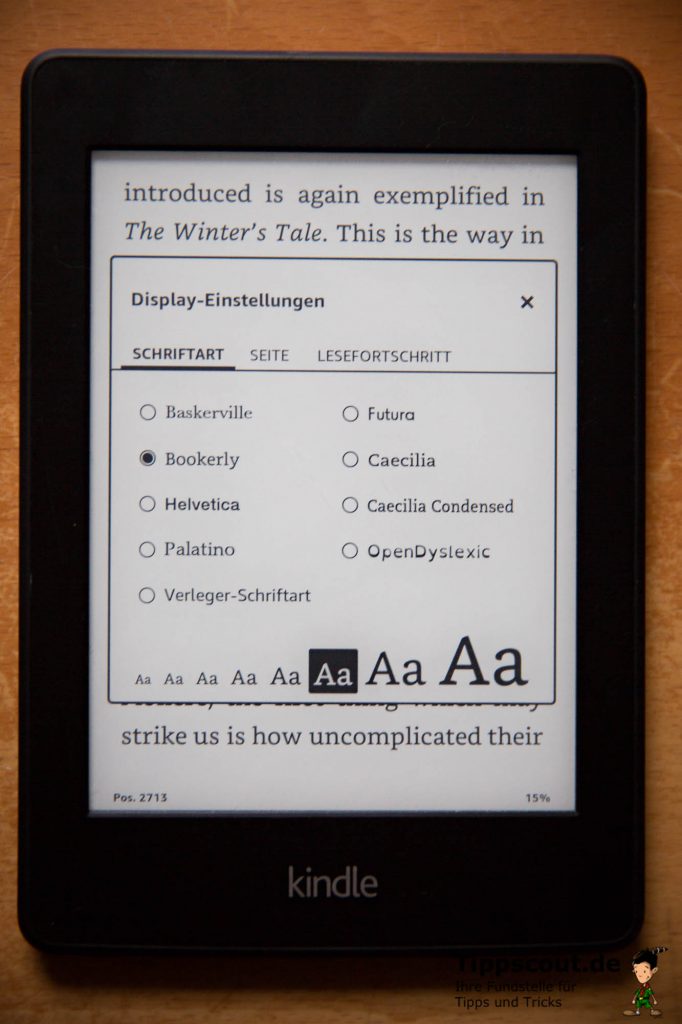 Mit wenigen Fingertipps ändern Sie die Schriftgröße Ihres Amazon Kindle.