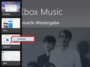 win8 apps beenden per leiste