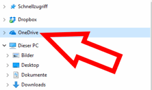 Das Onedrive-Symbol