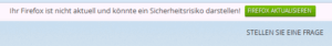 6. Update-Meldung von Firefox