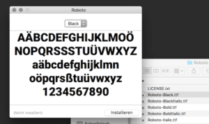 Schriftart per Doppelklick installieren