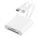 SD-Kartenleser für iPhone/iPad/Kamera, SD Card Reader for iPhone, Micro Kartenleser, USB C...