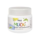 KREUL 24391 - MUCKI Kinder-Serviettenkleber 150 ml - Auswaschbarer Kinder-Spezialkleber für...