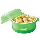 Basilico® Mikrowellen Kartoffelkocher - Dampfgarer für Kartoffeln und anderes Gemüse –...