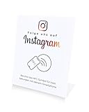 'Folge uns auf Instagram' NFC Aufsteller | Mehr Follower gewinnen | vorprogrammiert auf Ihren...