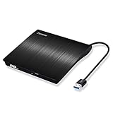 Pecosso Externe CD/DVD Laufwerk USB 3.0, Portable Slim ,RW Brenner für alle Laptops/Desktop; PC...