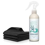 BROSEIDON Bio Bildschirmreiniger 250ml mit Microfasertuch Supersoft streifenfreie Bildschirm...