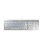 CHERRY KC 6000C FOR MAC, Kabelgebundene Mac-Tastatur (USB-C Anschluss), Deutsches Layout (QWERTZ),...