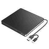 External DVD Drive, Amicool USB 3.0 Type-C CD DVD +/-RW Optical Drive USB C Burner Slim CD/DVD ROM...