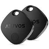 ATUVOS Schlüsselfinder KeyFinder 2er Pack, Smart Tracker Tag Kompatibel mit Apple Wo ist? APP (iOS...