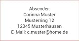 Adressaufkleber, personalisierte Adressetiketten. 280 Stück | 48x25 mm | kleine, individuell...