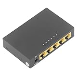 5 Port 10/100 Mbit/s Fast Ethernet Switch, RJ45 Netzwerk Hub, Ethernet Splitter mit KI Erkennung,...