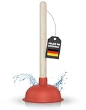 Klangfeiler® Abflussreiniger Pömpel - 140mm Saugglocke - Extra Saugstark & Made in Germany