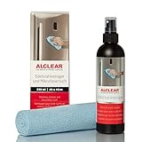 ALCLEAR 721ER Profi Edelstahlreiniger 250 ml mit Profi Mikrofasertuch, reinigt Edelstahl...