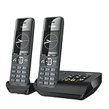 Gigaset Comfort 520A Duo - 2 Schnurlose DECT-Telefone mit Anrufbeantworter - Beste Audioqualität...