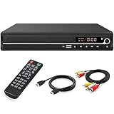 VATI DVD-Player für Fernseher, regionenfreier HDMI-DVD-Player für Smart-TV, unterstützt 1080P...