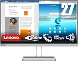 Lenovo L27i-40 | 27' Full HD Monitor | 1920x1080 | 100Hz | 300 nits | 4ms Reaktionszeit | HDMI | VGA...