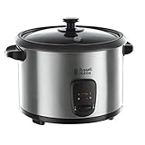 Russell Hobbs Reiskocher [1,8l] inkl. Dampfgarer -Einsatz (Warmhaltefunktion, antihaftbeschichteter...