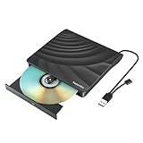 Yaeonku Externes CD DVD Laufwerk, USB 3.0 Typ-C Tragbares CD-DVD +/-RW-Laufwerk, DVD/CD ROM Rewriter...