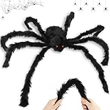 Halloween Deko Outdoor Spinne,riesen spinne Halloween 75cm,Halloween deko Spinnen,spinne Halloween...