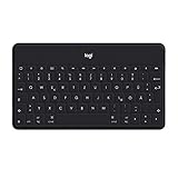 Logitech Keys-to-Go Kabellose Tablet-Tastatur, Bluetooth, iOS-Sondertasten, Ultraleicht &...