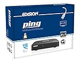 EDISION PING - OTT LINUX RECEIVER H265/HEVC schwarz, Stalker, Xtream, WebTV, Media Player, Wi-Fi on...