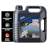 LIQUI MOLY Motorbike 4T 10W-40 | 4 L | Motorrad 4-Takt-Öl | Art.-Nr.: 3046, farblos