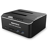 Dualschacht Festplatten Docking Station, RSHTECH USB 3.0 Aluminium Festplatten Dockingstation...