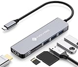 NOVOO USB C Hub 4K HDMI USB C Adapter mit MacBook Pro/Air M1 M2, Adapter auf HDMI 4K, 3 x USB 3.0,...