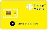 SIM-Karte mit STATISCHE IP-ADRESSE - Things Mobile - mit weltweiter Netzabdeckung und...