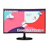 Samsung S36C Essential Monitor S24C364EAU, Curved, 24 Zoll, VA-Panel, Full HD-Auflösung, Eco Saving...