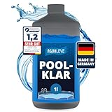 AGUALEVE® Poolklar 1l *NEU* | Kristallklar 2.0 Formel für perfektes Poolwasser | Pools,...