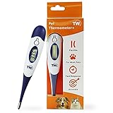 Digitales Haustierthermometer für Tierbesitzer von Hunden, Katzen, Pferd, Tierärzten, flexible...