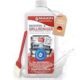 MAXXI CLEAN | Backofen & Grillreiniger - das Original | 1x 750 ml + 1x Pinsel | extra stark &...