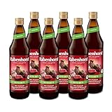 RABENHORST Rote Bete BIO 6er Pack (6 x 700 ml) - Hochwertiger Rote-Bete-Saft aus 100 % Direktsaft...