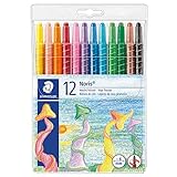 STAEDTLER 221 NWP12 - Noris Club Wachs-Twister, Wachs-Malstifte, 12 brillante Farben, sortiert