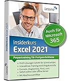 Excel 2021 Insiderkurs - Powertraining für Fortgeschrittene | Lernen Sie Diagramme, Pivot, Formeln...