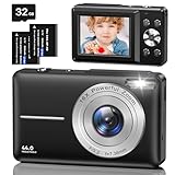 Digitalkamera Fotokamera mit 32GB Karte, 1080P FHD 44MP Kinder Kamera 2,4 '' LCD 16X Digital Zoom...