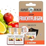 Super Ninja Fruchtfliegenfalle - Standard Pack - 2 Fallen - Hochwirksame Ökologische...