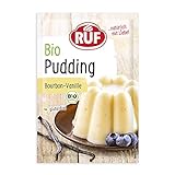 RUF Bio Pudding Bourbon-Vanille, Puddingpulver mit Vanillearoma aus kontrolliert biologischem Anbau,...