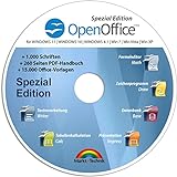 Open Office Spezial-Edition für Windows 11-10-8-7-Vista-XP | PC-Software mit 15.000 Vorlagen, 1.000...