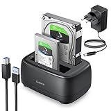 ORICO Offline-Klonen 3,5 Zoll Festplatten Dockingstation,Dualschacht USB 3.0 HDD Docking Station...