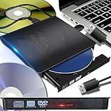 Retoo External DVD Laufwerk USB 3.0 Type-C CD DVD +/-RW Optical Drive USB C Burner Slim CD/DVD ROM...