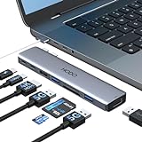 HODO USB C Adapter für MacBook Pro Air, MacBook Hub 8-in-2, Macbook Zubehör mit 4K...