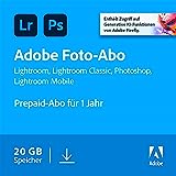 Adobe Creative Cloud Foto-Abo mit 20GB: Photoshop und Lightroom | 1 Jahreslizenz | PC/Mac Online...