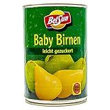 Food-United Ganze Baby Birnen leicht gezuckert 1 Dose Füllmenge 425g ATG 200g geschält in Spanien...
